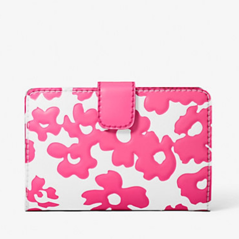 Michael Kors Jet Set Medium Floral Print Bi-Fold Wallet
Dragonfruit
NWT
Pink - Picture 3 of 16